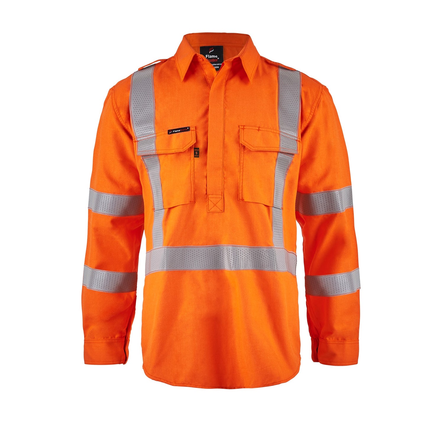 Workcraft-Mens HRC2Clos Front Org Shirt-FSV031A