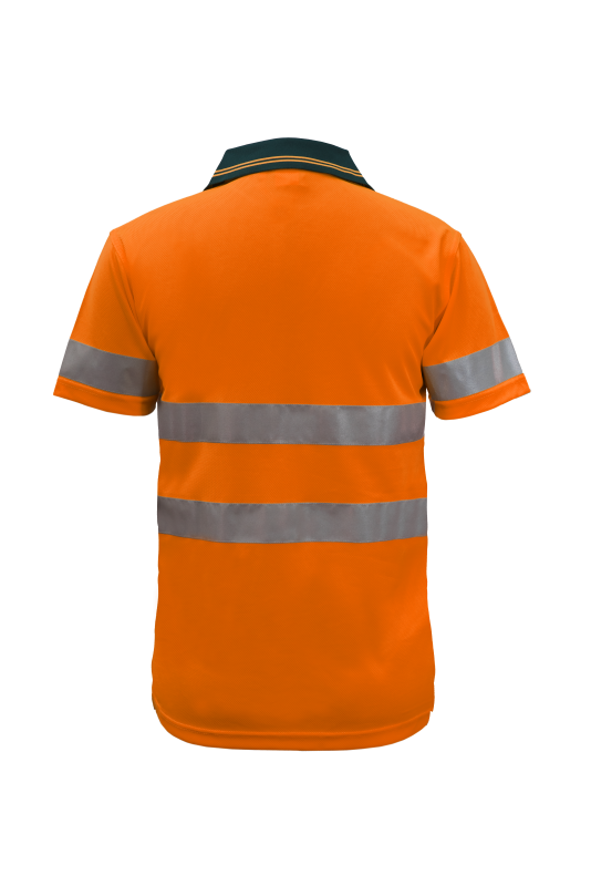 WORKCRAFT WSP410 Hi Vis Two Tone SS Polo & Tape - Star Uniforms Australia