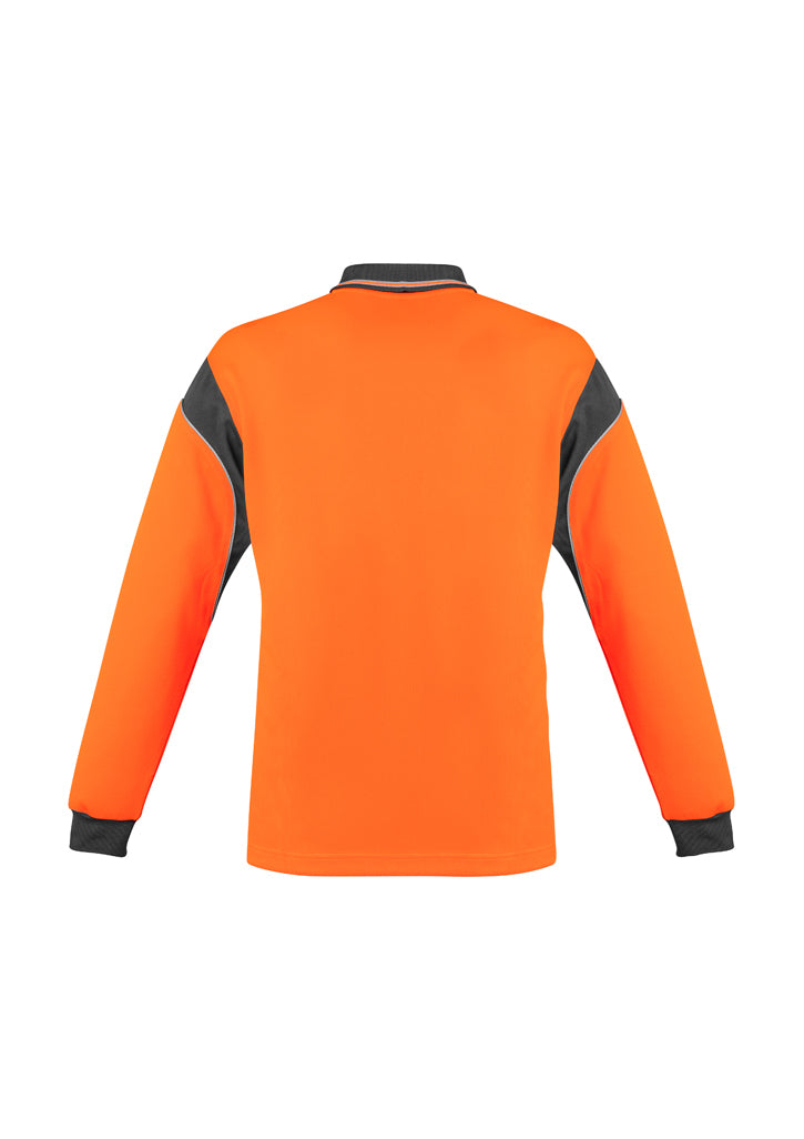 Syzmik Mens Hi Vis Aztec Polo - Long Sleeve Zh249 - Star Uniforms Australia