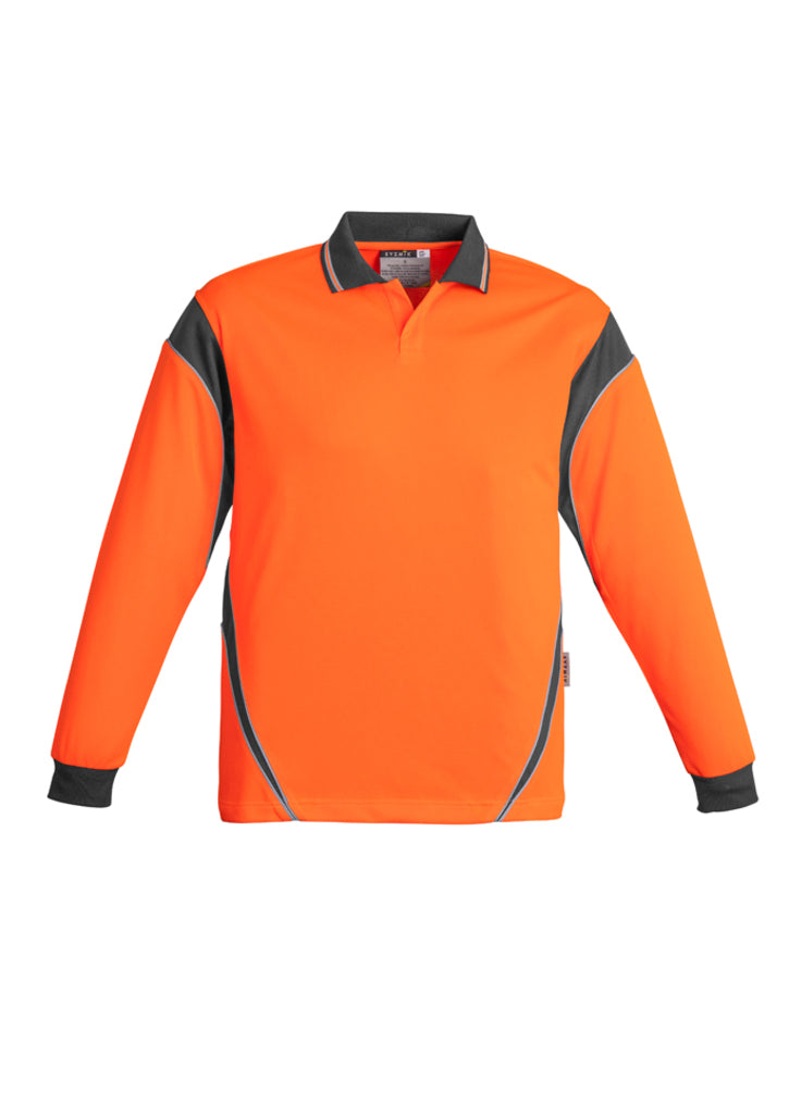 Syzmik Mens Hi Vis Aztec Polo - Long Sleeve Zh249 - Star Uniforms Australia