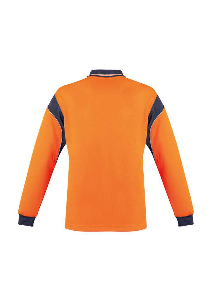 Syzmik Mens Hi Vis Aztec Polo - Long Sleeve Zh249 - Star Uniforms Australia