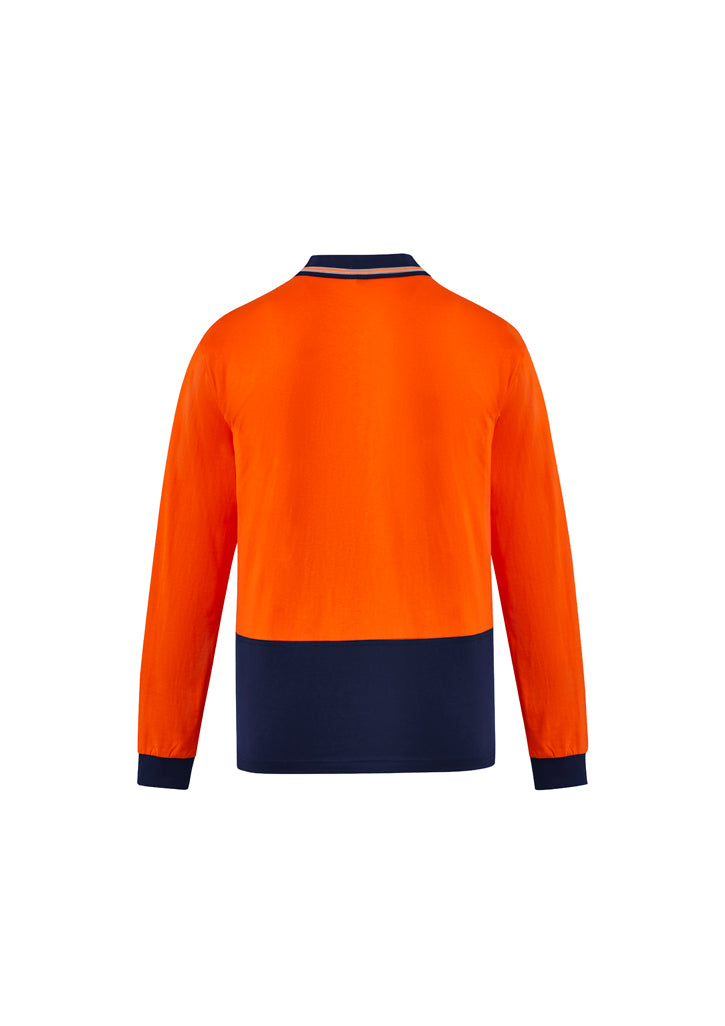 Syzmik Mens Hi Vis Cotton L/S Polo Zh430 - Star Uniforms Australia