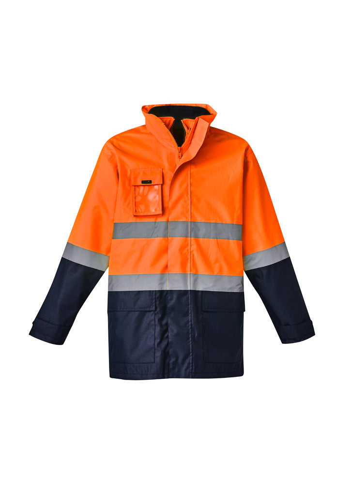 Syzmik MENS HI VIS BASIC 4 IN 1 WATERPROOF JACKET ZJ220 - Star Uniforms Australia