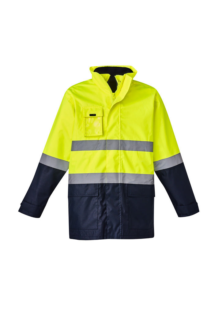 Syzmik MENS HI VIS BASIC 4 IN 1 WATERPROOF JACKET ZJ220 - Star Uniforms Australia