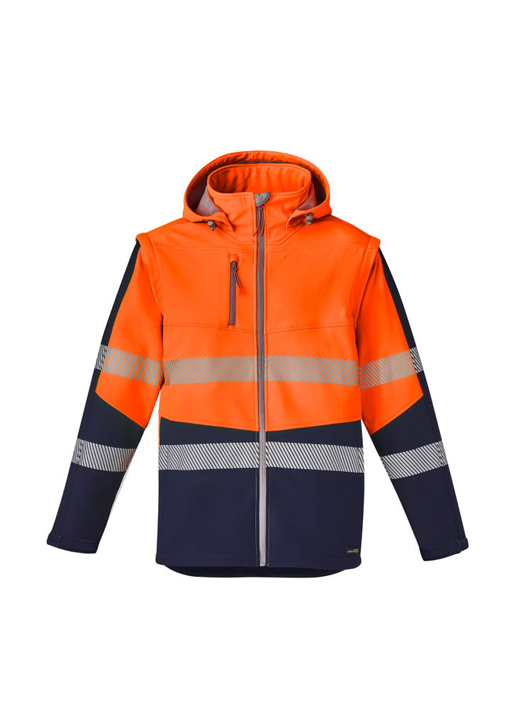 Syzmik UNISEX 2 IN 1 STRETCH SOFTSHELL TAPED JACKET ZJ453 - Star Uniforms Australia