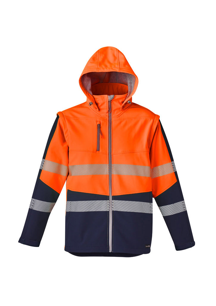 Syzmik UNISEX 2 IN 1 STRETCH SOFTSHELL TAPED JACKET ZJ453 - Star Uniforms Australia
