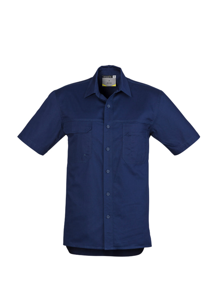 Syzmik Mens Light Weight Tradie S/S Shirt Zw120 - Star Uniforms Australia
