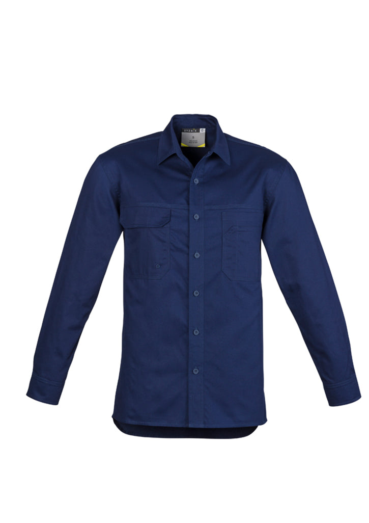 Syzmik Mens Lightweight Tradie L/S Shirt Zw121 - Star Uniforms Australia