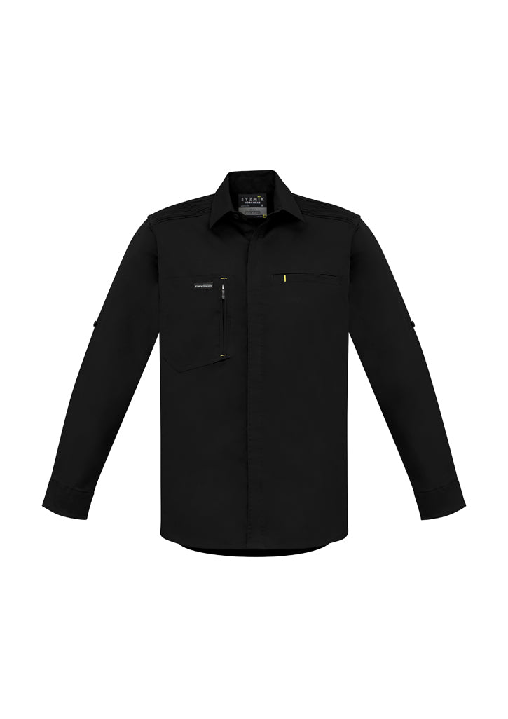 Syzmik Mens Streetworx L/S Stretch Shirt Zw350 - Star Uniforms Australia