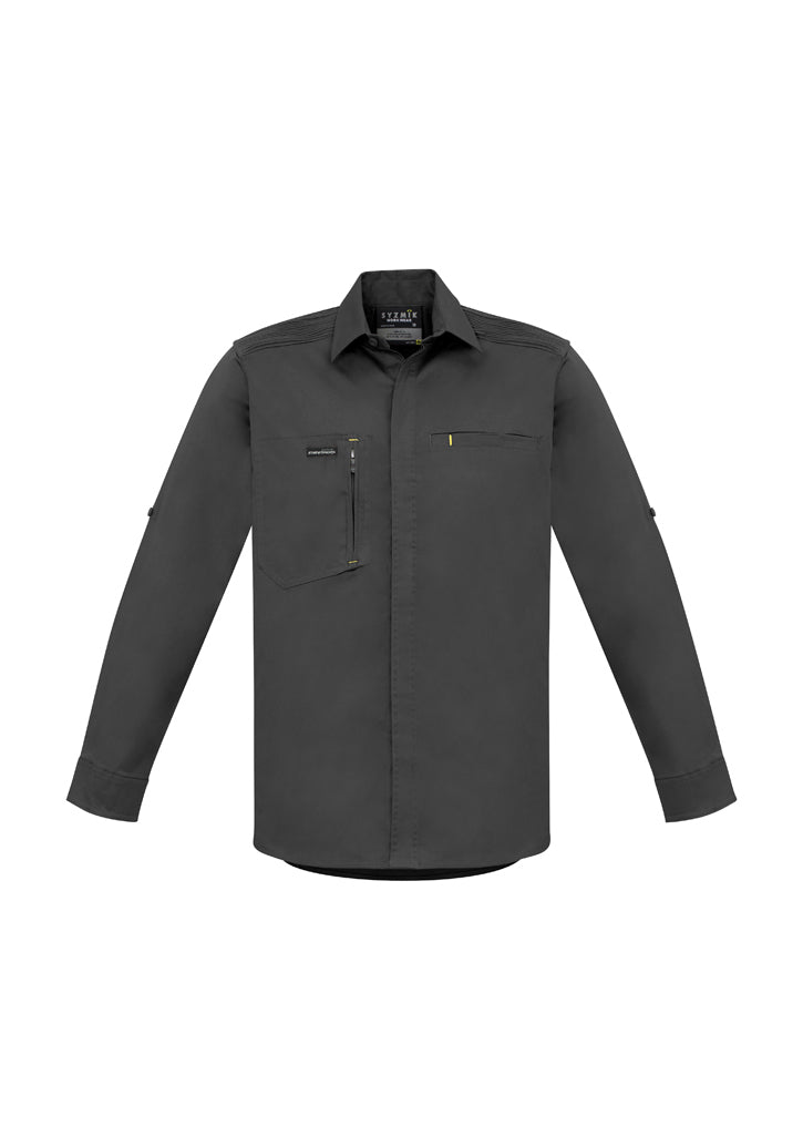 Syzmik Mens Streetworx L/S Stretch Shirt Zw350 - Star Uniforms Australia