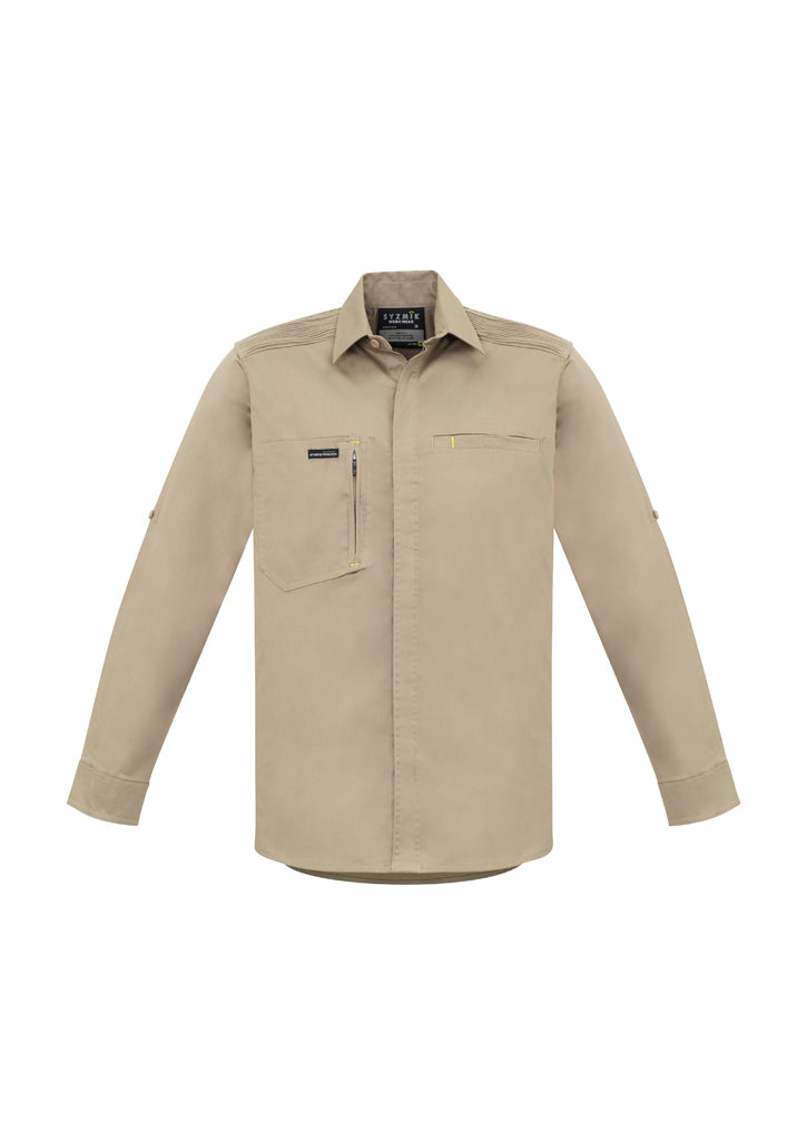 Syzmik Mens Streetworx L/S Stretch Shirt Zw350 - Star Uniforms Australia