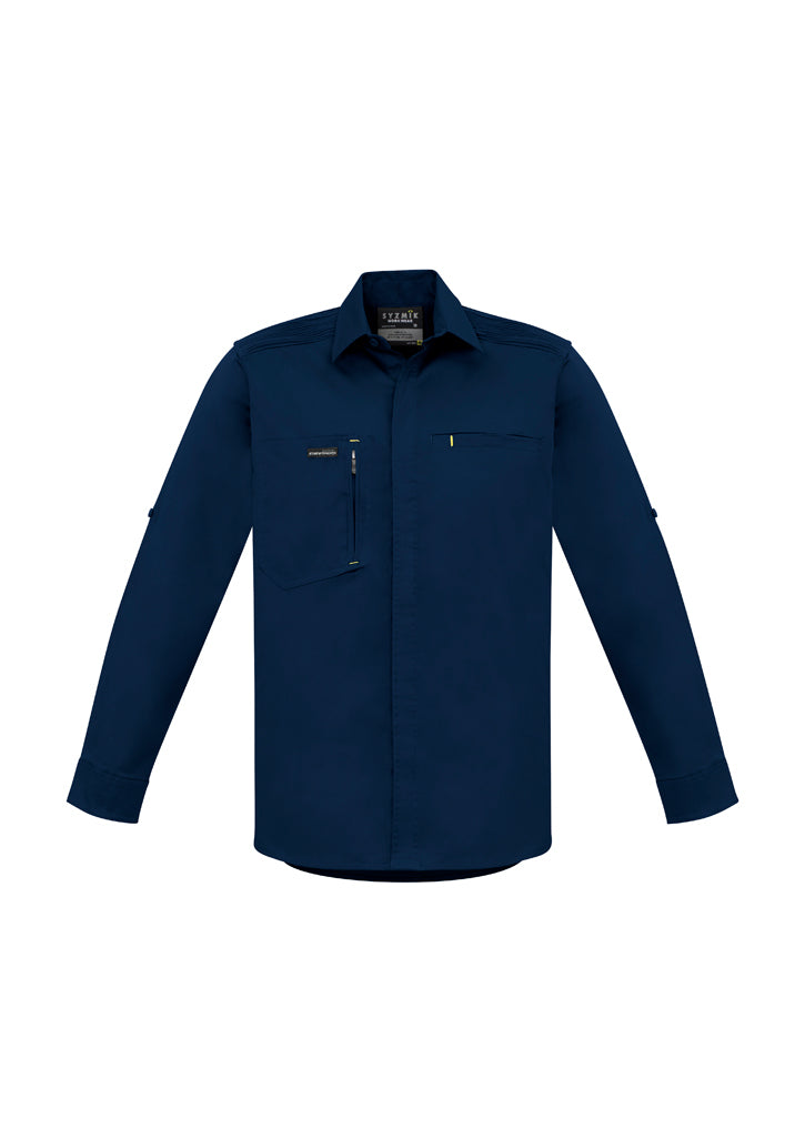 Syzmik Mens Streetworx L/S Stretch Shirt Zw350 - Star Uniforms Australia