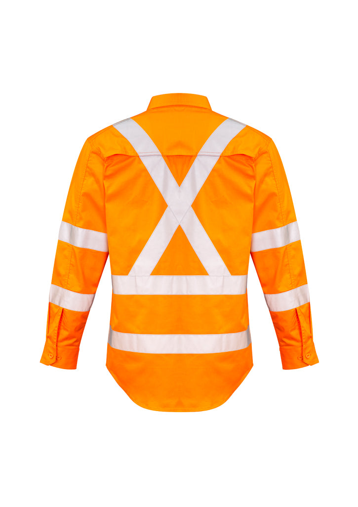 Syzmik Mens Hi Vis X Back Taped Shirt Zw690 - Star Uniforms Australia