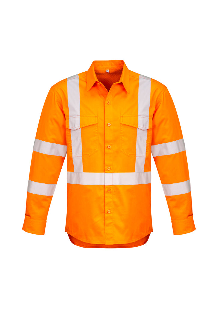 Syzmik Mens Hi Vis X Back Taped Shirt Zw690 - Star Uniforms Australia