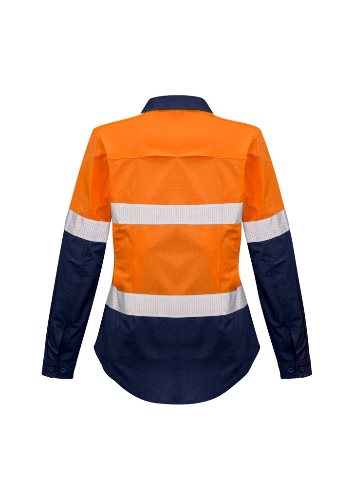 Syzmik Womens Rugged Cooling Taped Hi Vis Spliced Shirt Zw720 - Star Uniforms Australia