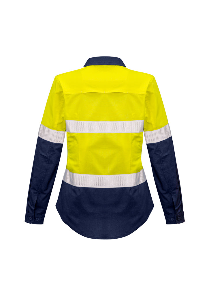 Syzmik Womens Rugged Cooling Taped Hi Vis Spliced Shirt Zw720 - Star Uniforms Australia