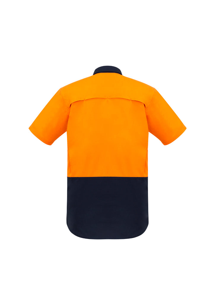Syzmik Mens Rugged Cooling Hi Vis Spliced S/S Shirt Zw815 - Star Uniforms Australia
