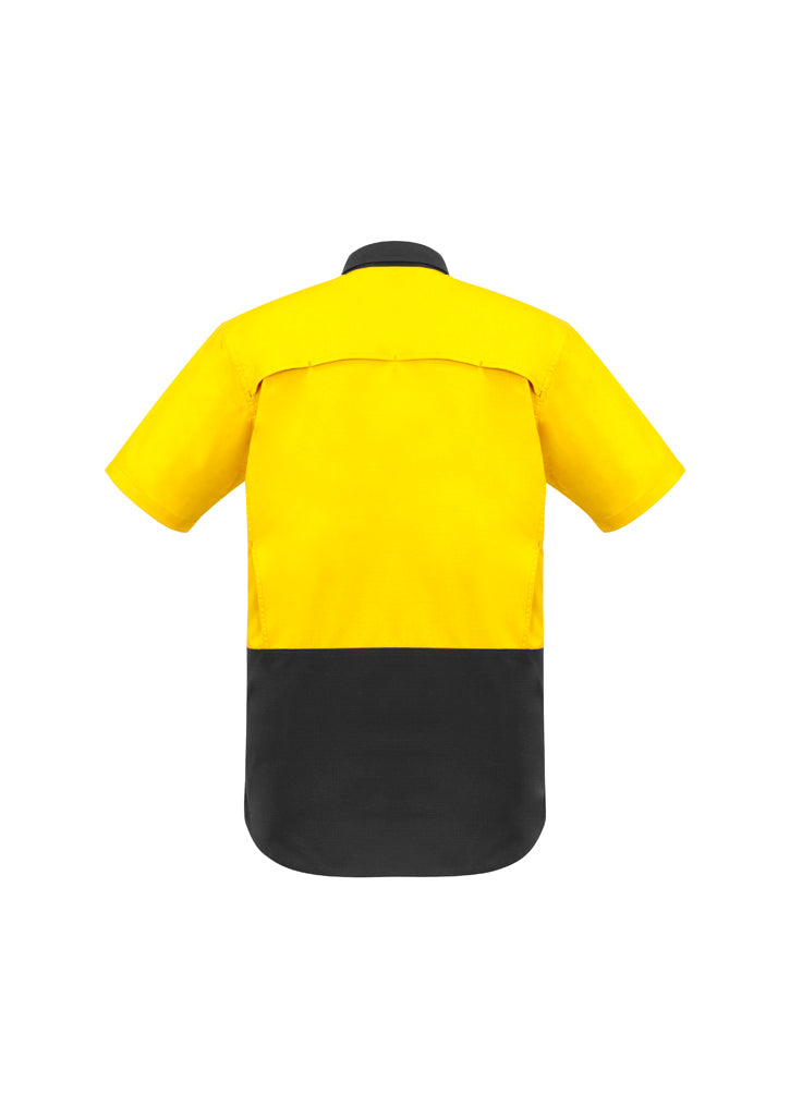 Syzmik Mens Rugged Cooling Hi Vis Spliced S/S Shirt Zw815 - Star Uniforms Australia