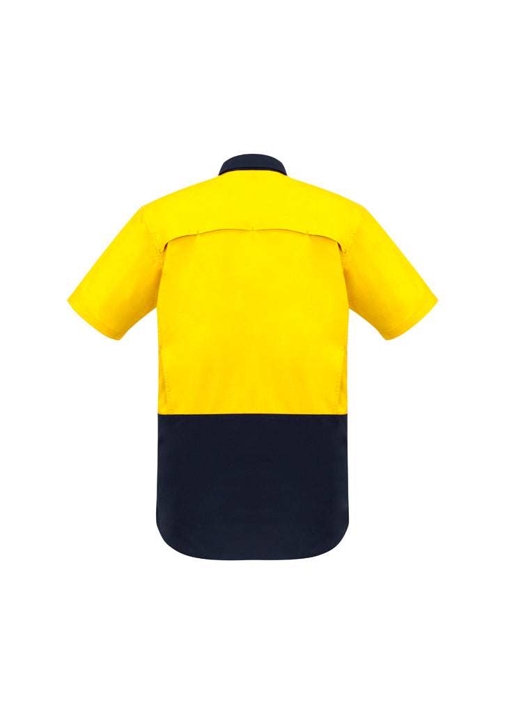 Syzmik Mens Rugged Cooling Hi Vis Spliced S/S Shirt Zw815 - Star Uniforms Australia