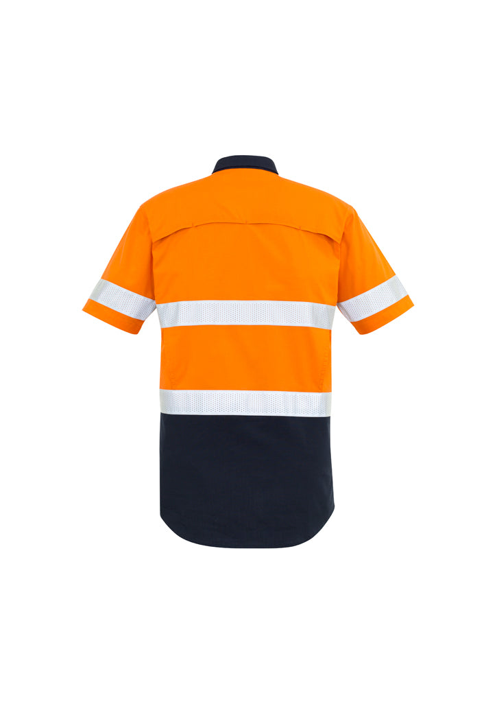 Syzmik Mens Rugged Cooling Taped Hi Vis Spliced S/S Shirt Zw835 - Star Uniforms Australia