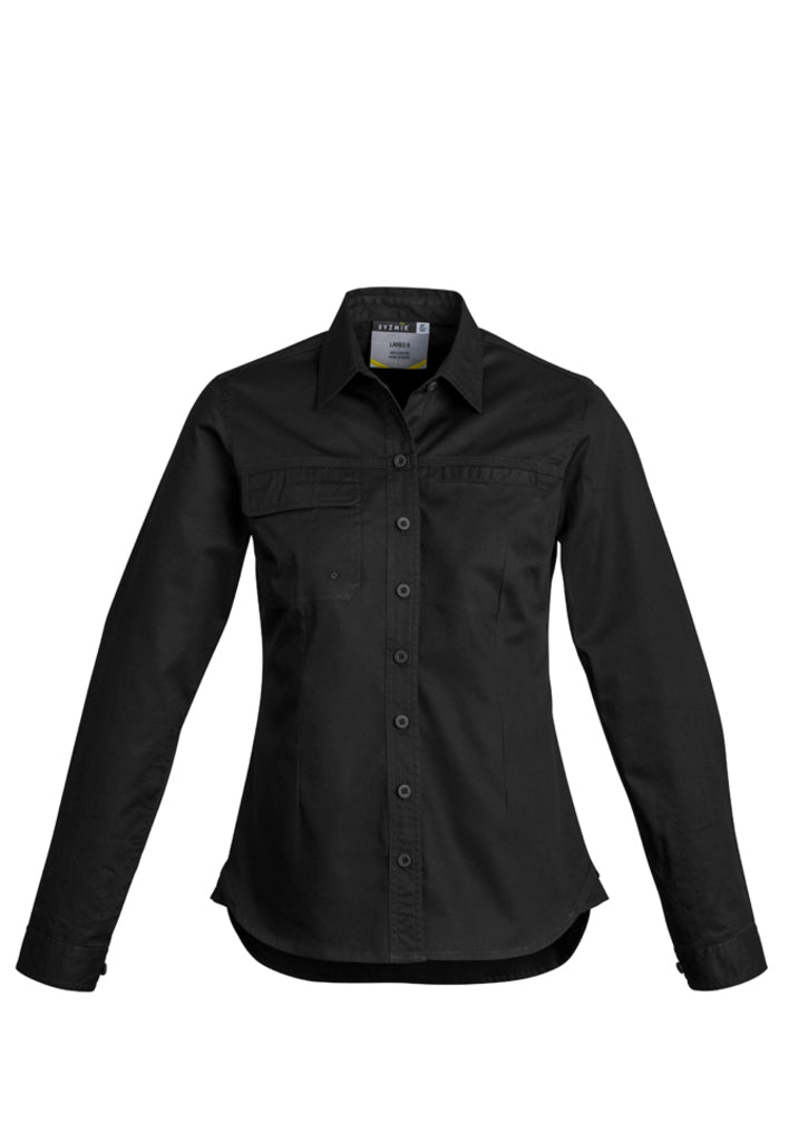 Syzmik Womens Lightweight Tradie L/S Shirt Zwl121 - Star Uniforms Australia
