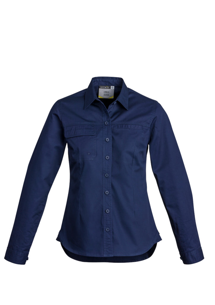 Syzmik Womens Lightweight Tradie L/S Shirt Zwl121 - Star Uniforms Australia