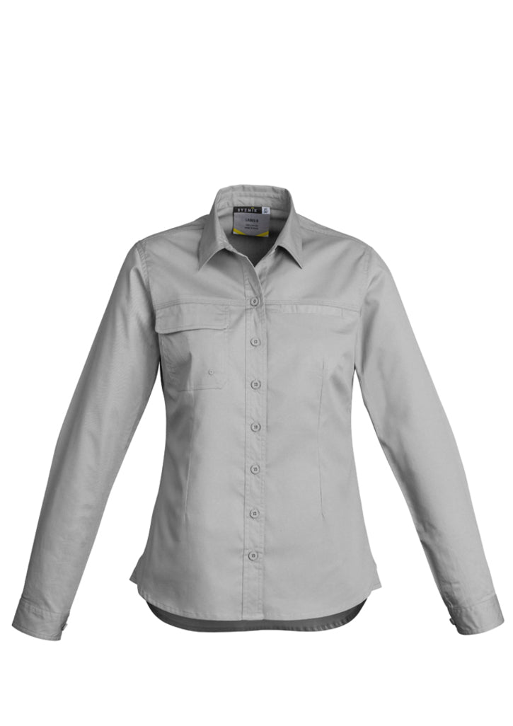 Syzmik Womens Lightweight Tradie L/S Shirt Zwl121 - Star Uniforms Australia