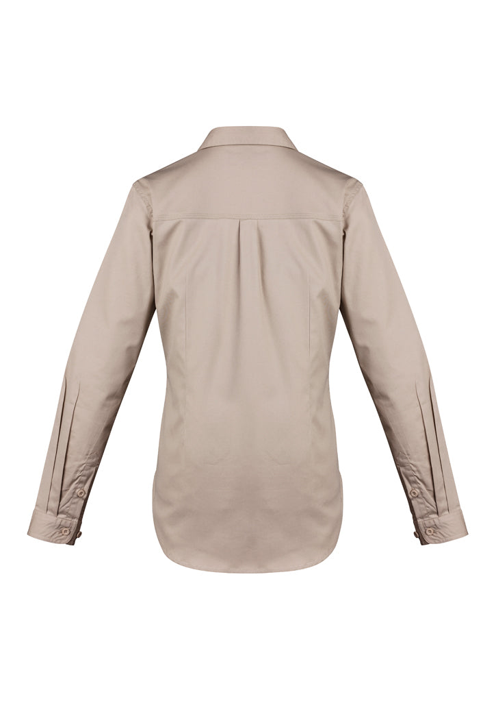 Syzmik Womens Lightweight Tradie L/S Shirt Zwl121 - Star Uniforms Australia