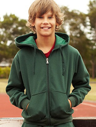 Bocini-Kids Zip Through Fleece Hoodie-CJ1063