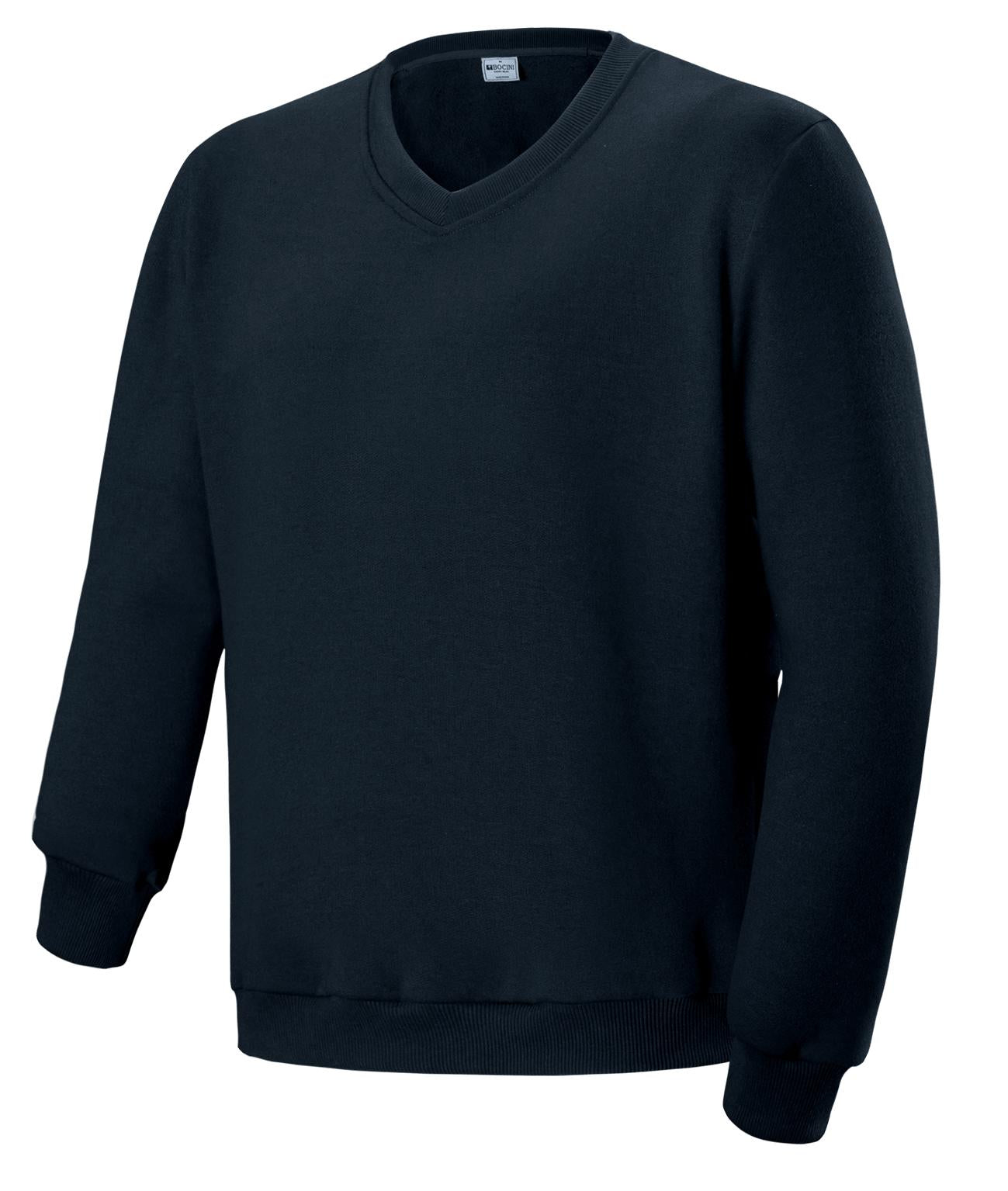 Bocini-Unisex Adults V Neck Fleece Jumper-CJ1617