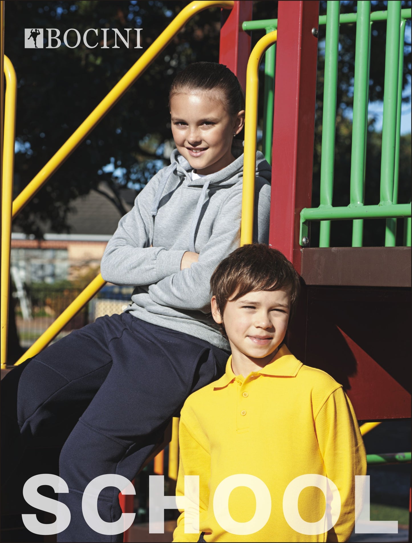 Bocini-Kids Double Knee Track Pants-CK1315