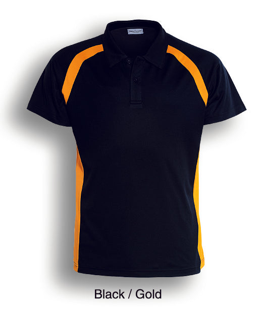 Bocini-Team Essentials-Mens Short Sleeve Contrast Panel Polo-CP0919-1st