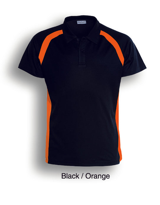 Bocini-Team Essentials-Mens Short Sleeve Contrast Panel Polo-CP0919-1st