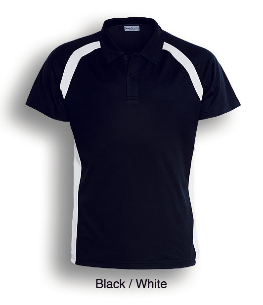 Bocini-Team Essentials-Mens Short Sleeve Contrast Panel Polo-CP0919-1st