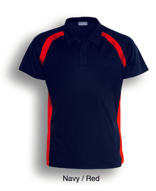 Bocini-Team Essentials-Mens Short Sleeve Contrast Panel Polo-CP0919-1st