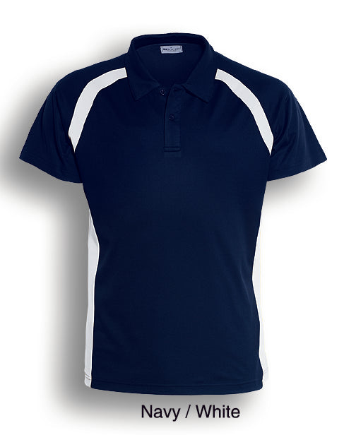 Bocini-Team Essentials-Mens Short Sleeve Contrast Panel Polo-CP0919-1st