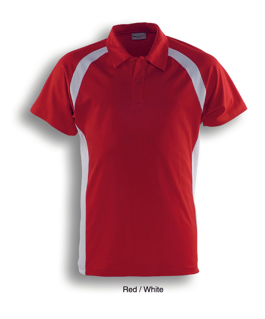 Bocini-Team Essentials-Mens Short Sleeve Contrast Panel Polo-CP0919-1st