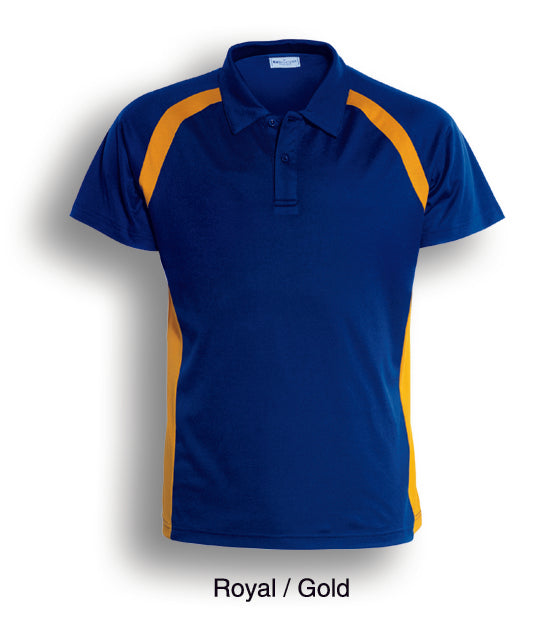 Bocini-Team Essentials-Mens Short Sleeve Contrast Panel Polo-CP0919-1st