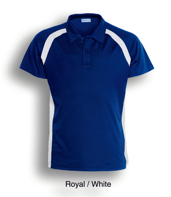 Bocini-Team Essentials-Mens Short Sleeve Contrast Panel Polo-CP0919-1st