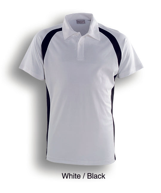 Bocini-Team Essential-Ladies Short Sleeve Contrast Panel Polo-CP0929-2nd