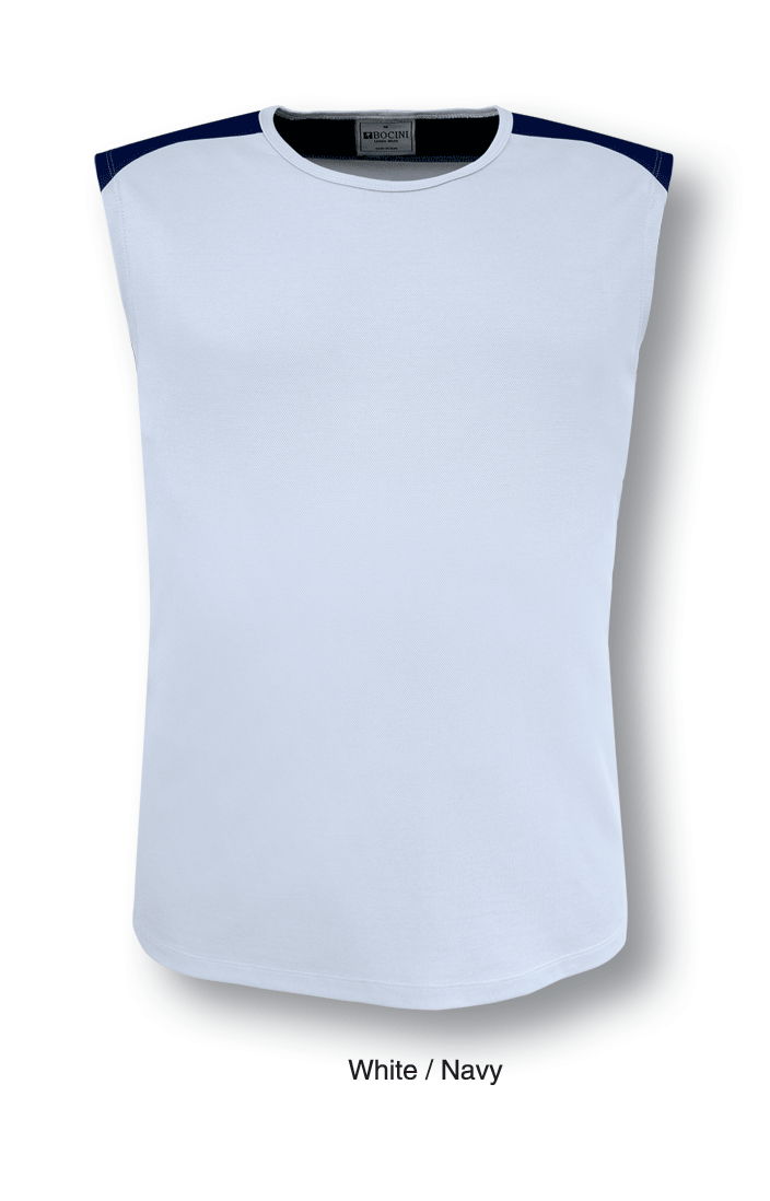 Bocini-Team Essentials - Mens Contrast Feature Tank-CT0918