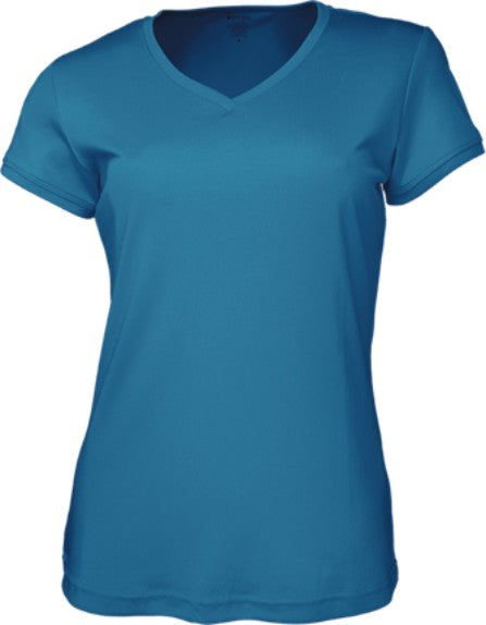 Bocini-Ladies Brushed V-Neck Tee Shirt-CT1418