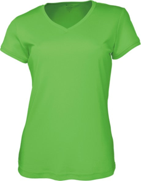 Bocini-Ladies Brushed V-Neck Tee Shirt-CT1418