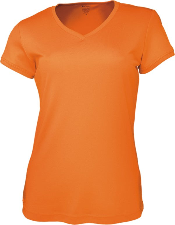 Bocini-Ladies Brushed V-Neck Tee Shirt-CT1418
