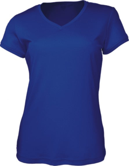 Bocini-Ladies Brushed V-Neck Tee Shirt-CT1418