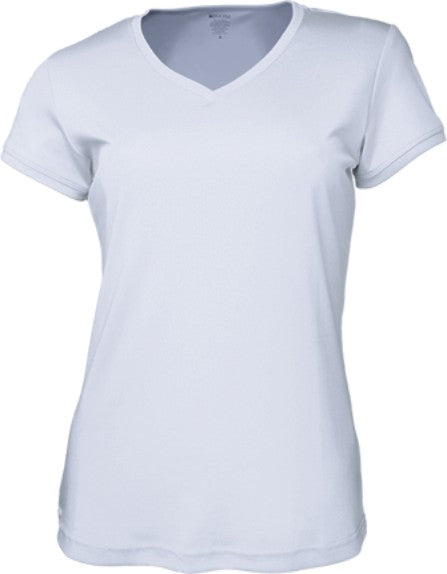 Bocini-Ladies Brushed V-Neck Tee Shirt-CT1418