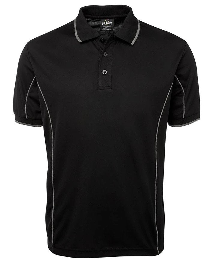 Jb'S Adults Podium Short Sleeve Piping Polo-1st-7PIP