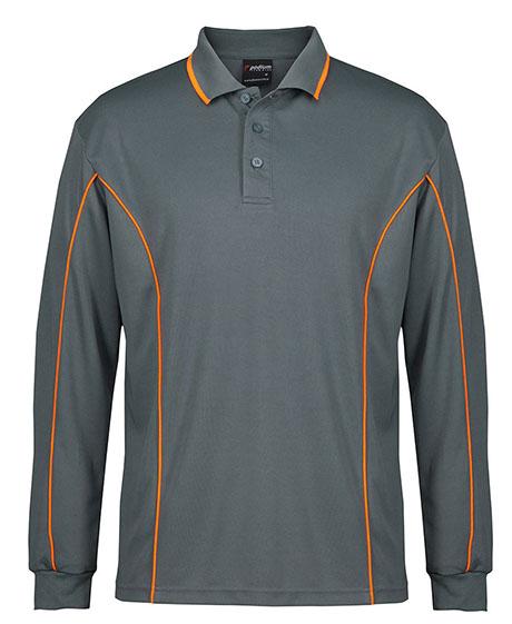 Jb'S Podium Long Sleeve Piping Polo - Adults And Kids (7Pipl)-1st - www.staruniforms.com.au