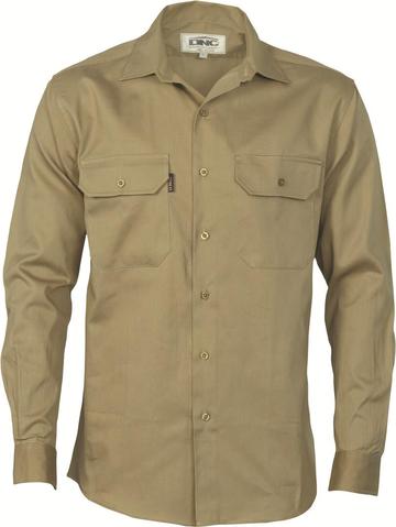 Dnc Cotton Drill L/S Work Shirt (3202) - Star Uniforms Australia