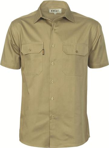 Dnc Cotton Drill S/S Work Shirt (3201) - Star Uniforms Australia